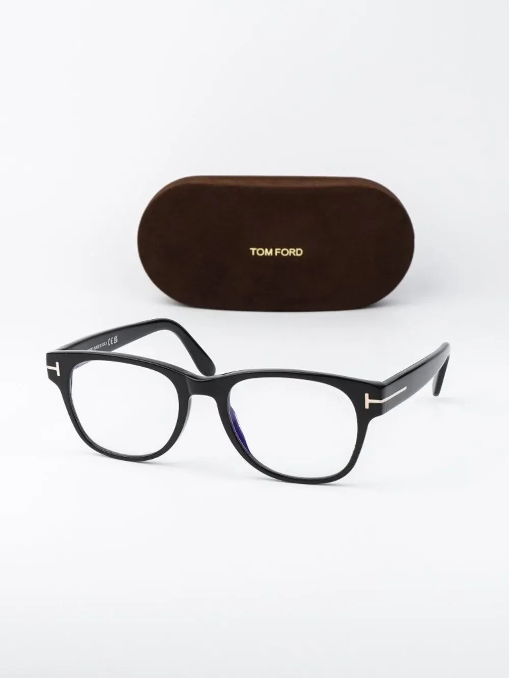 Tom Ford Women Eyeglasses Black Square FT5898-B NEW AUTHENTIC